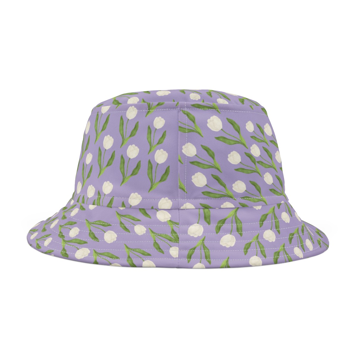 Floral Bucket Hat with Chic Tulip Design