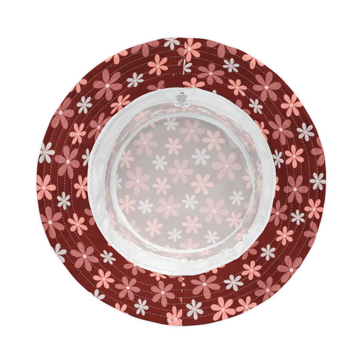 Stylish Bucket Hat with Fun Daisy Pattern Design