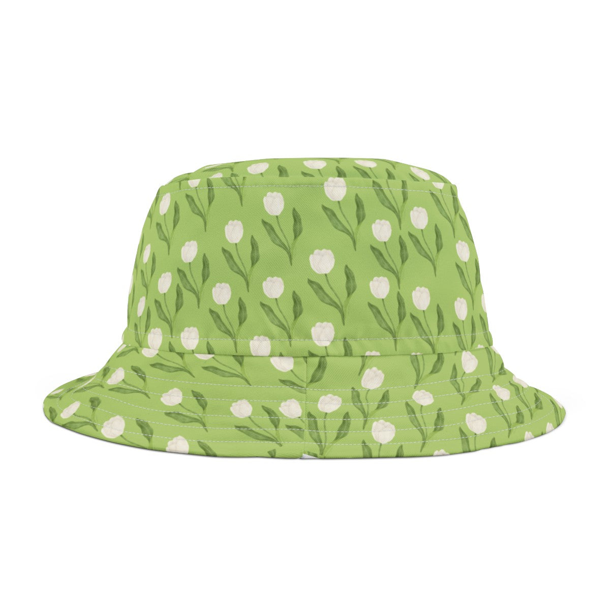 Floral Bucket Hat with Chic Tulip Design