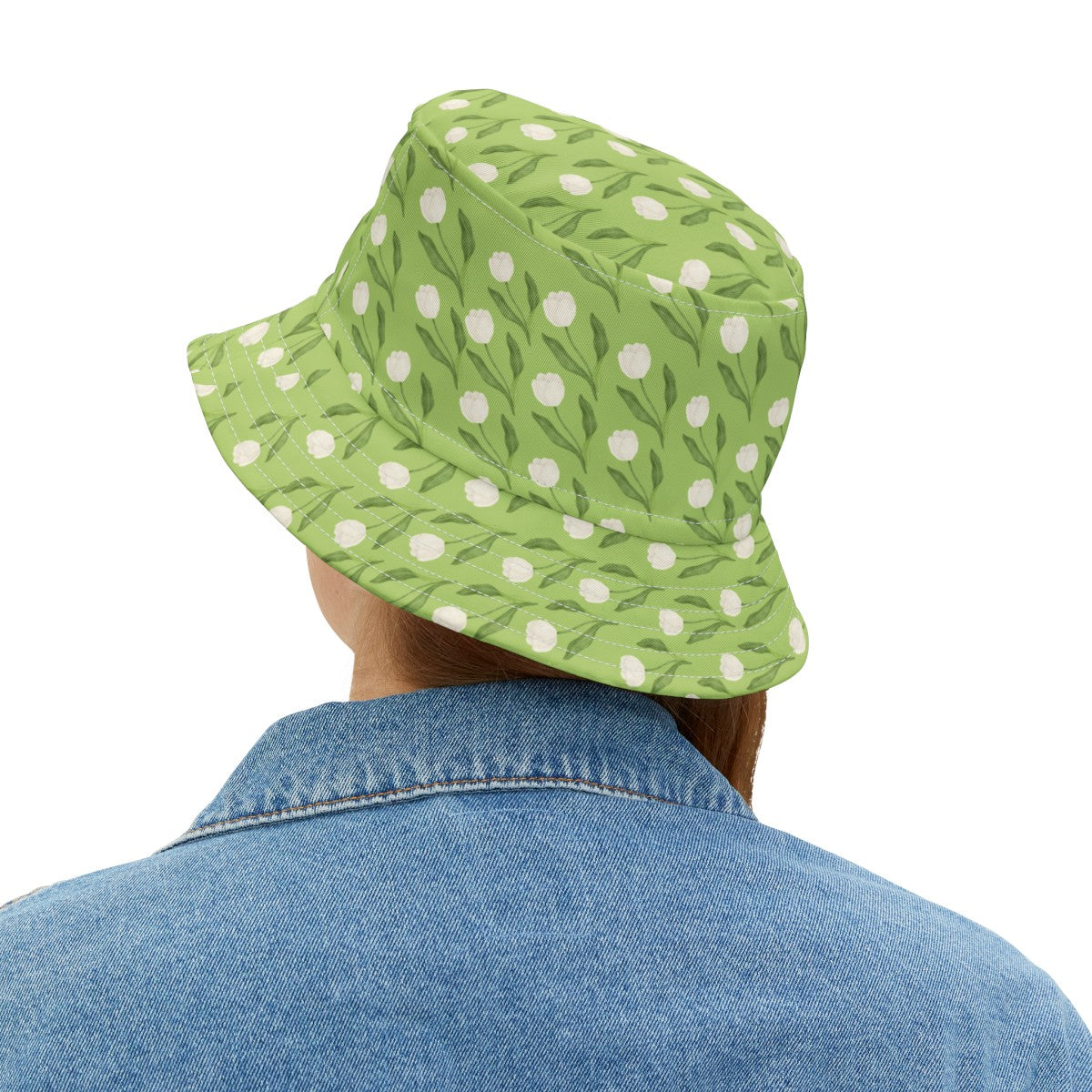 Floral Bucket Hat with Chic Tulip Design