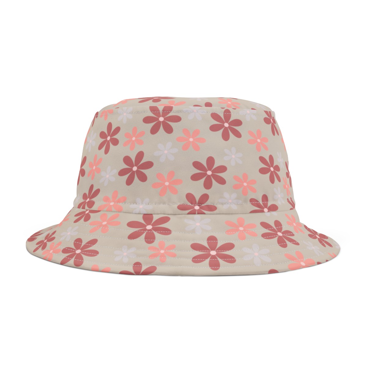 Stylish Bucket Hat with Chic Fun Daisy Pattern Design