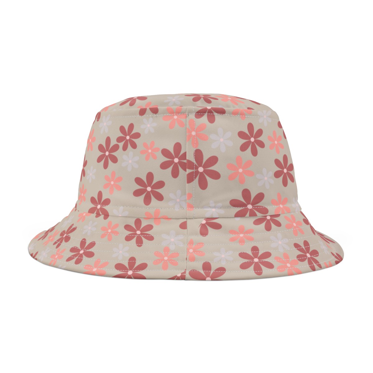Stylish Bucket Hat with Chic Fun Daisy Pattern Design