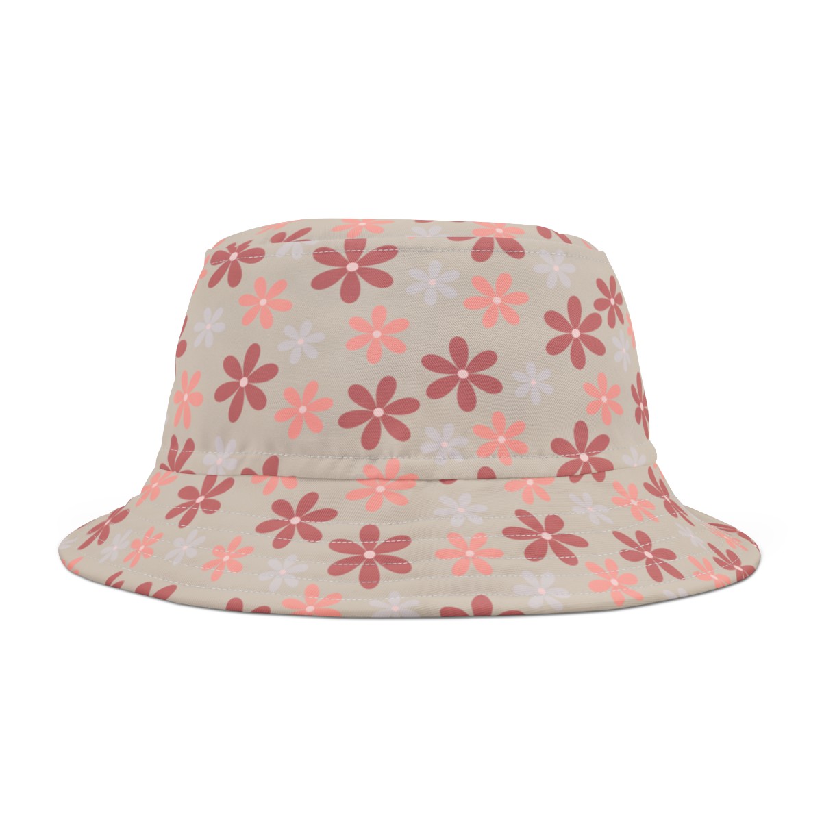 Stylish Bucket Hat with Chic Fun Daisy Pattern Design