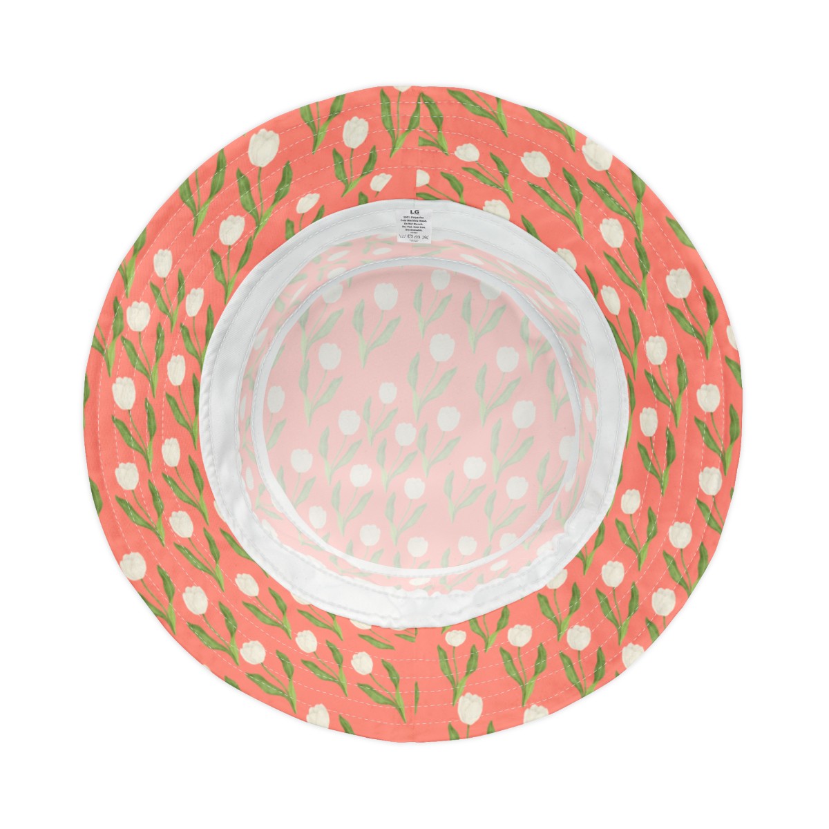 Flower Bucket Hat with Chic Tulip Design