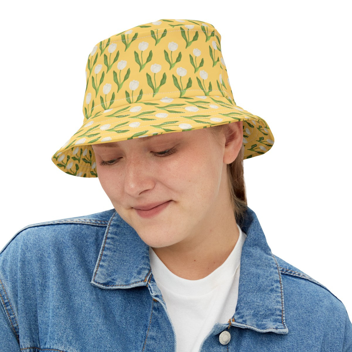 Flower Bucket Hat with Chic Tulip Design – The Blushing Tulip