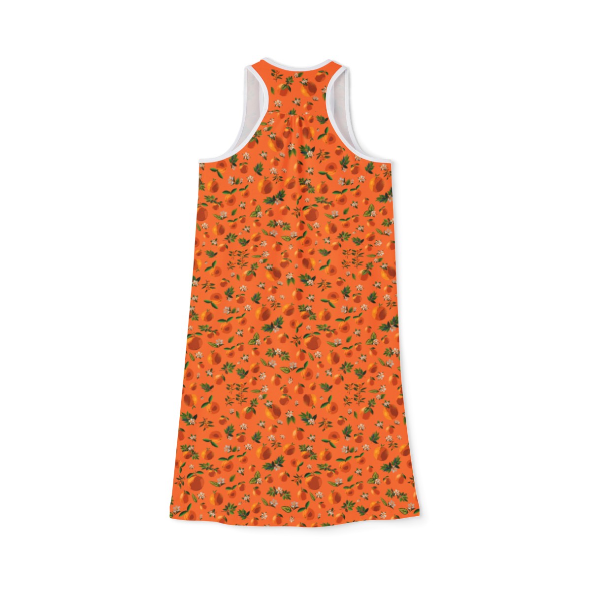 Blossoming Oranges Racerback Dress in Orange