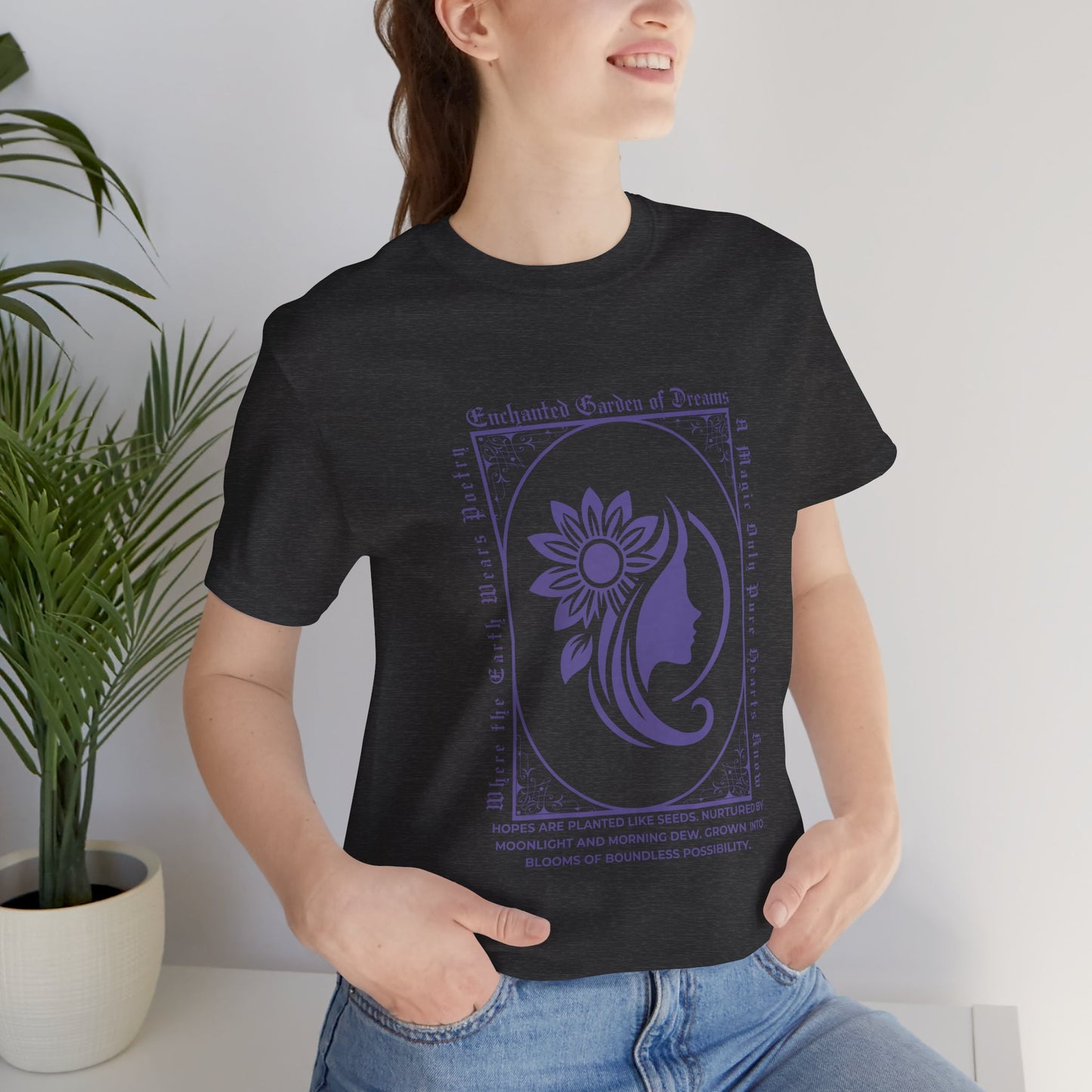 Enchanted Garden of Dreams Unisex Tee - Nature-Inspired Spring Tee