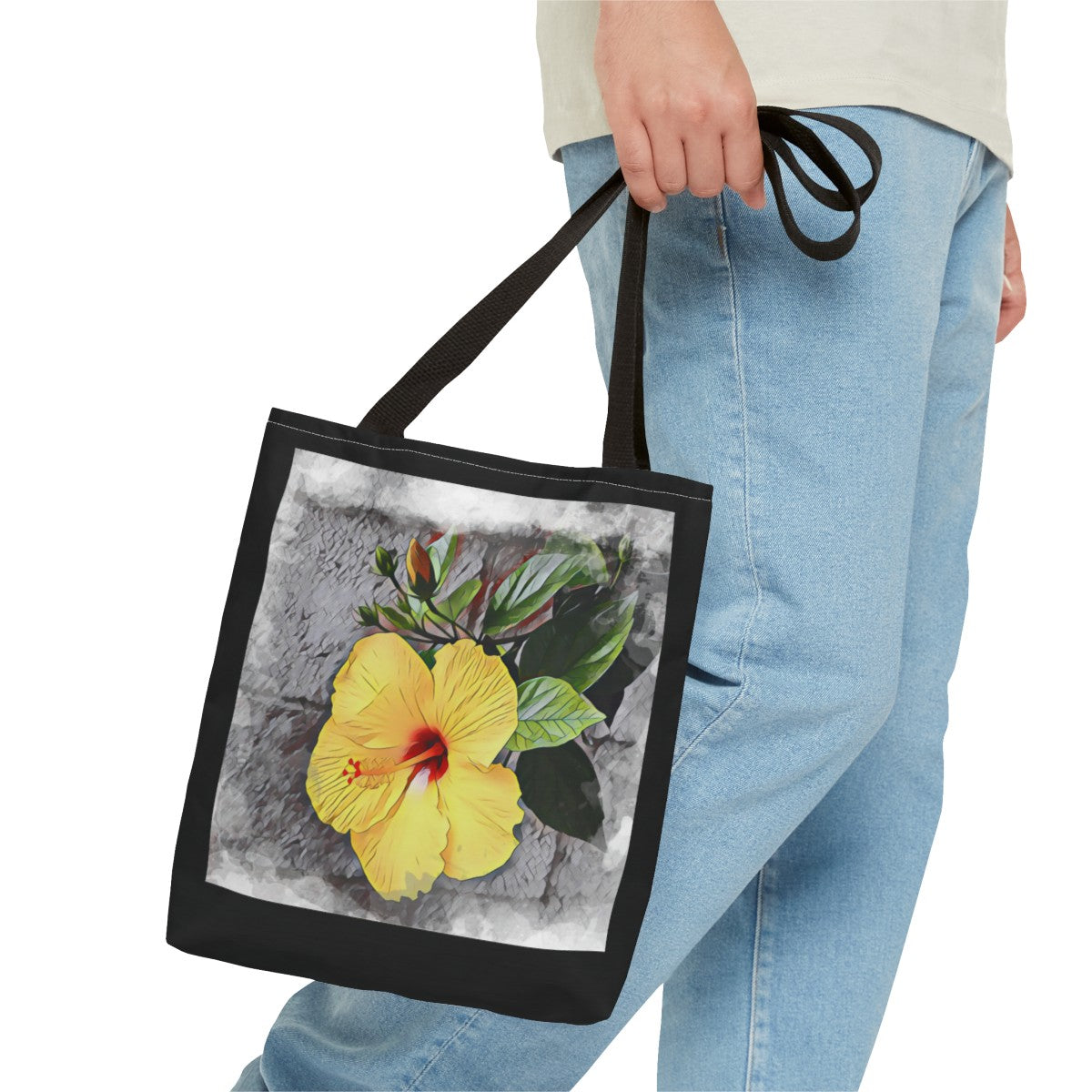 Tropical Yellow Hibiscus Tote - Multi-Functional and Chic Shoulder Bag