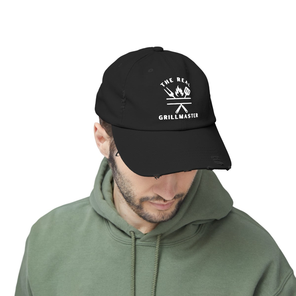 Stylish Grilling Enthusiast Distressed Cap