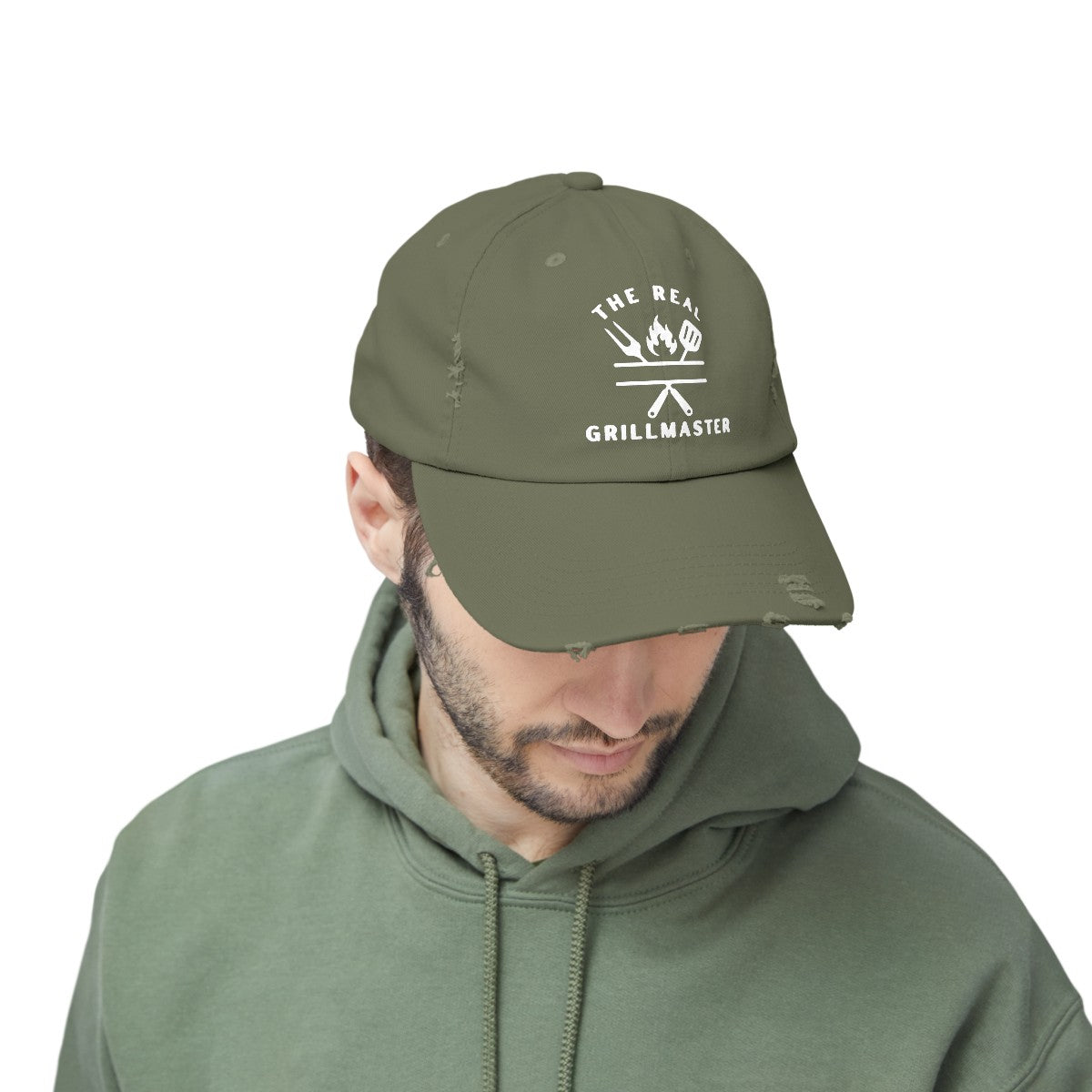 Stylish Grilling Enthusiast Distressed Cap