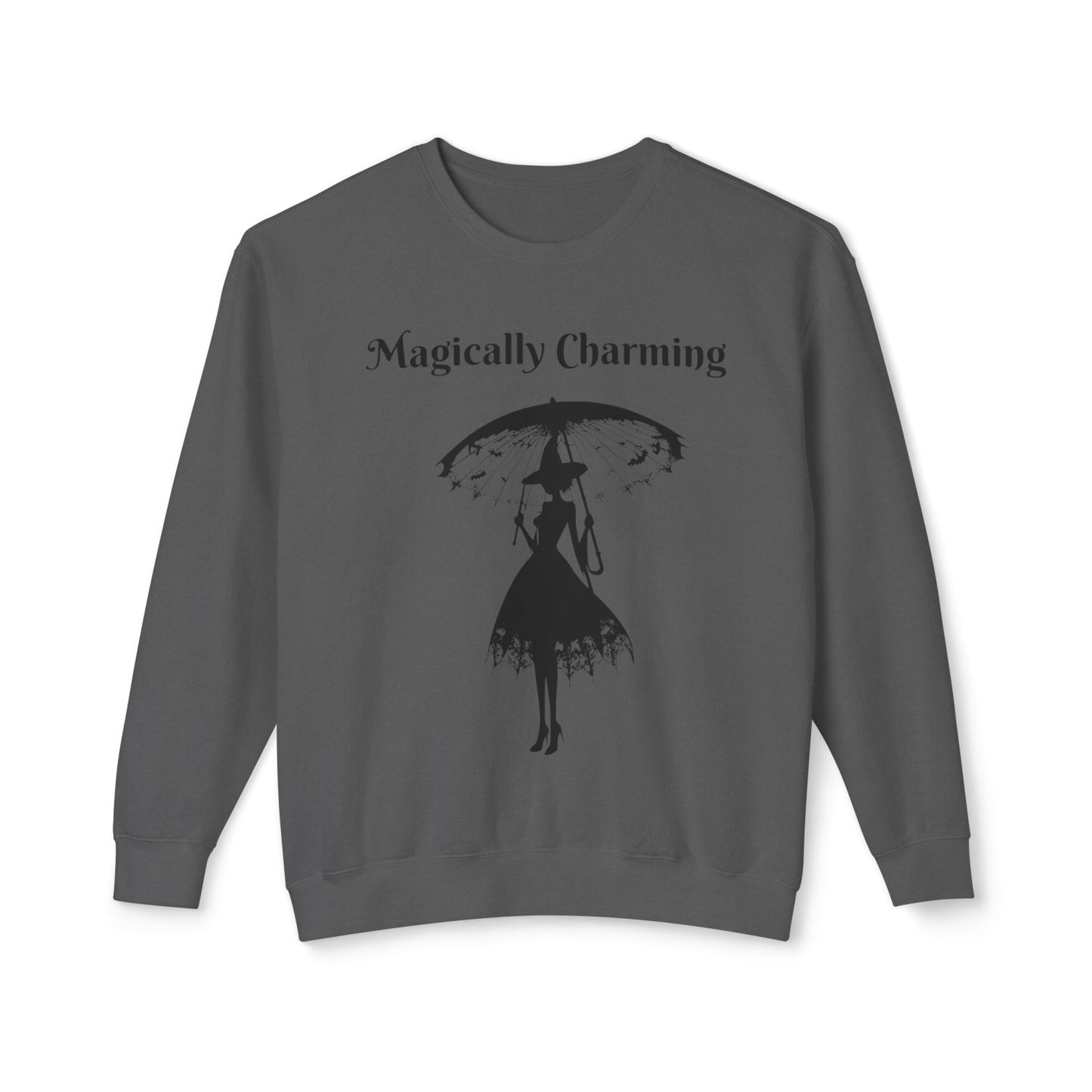 Coquette Inspired Lightweight Crewneck Sweatshirt Featuring Witch