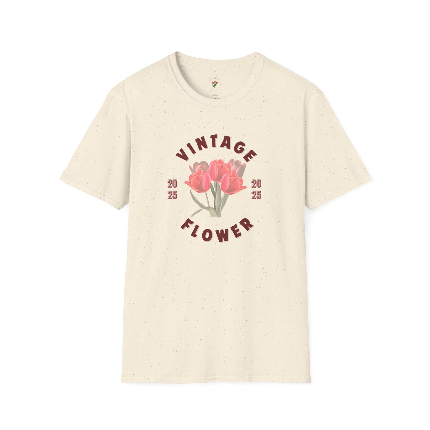 Vintage Flower Spring Inspired Softstyle T-Shirt