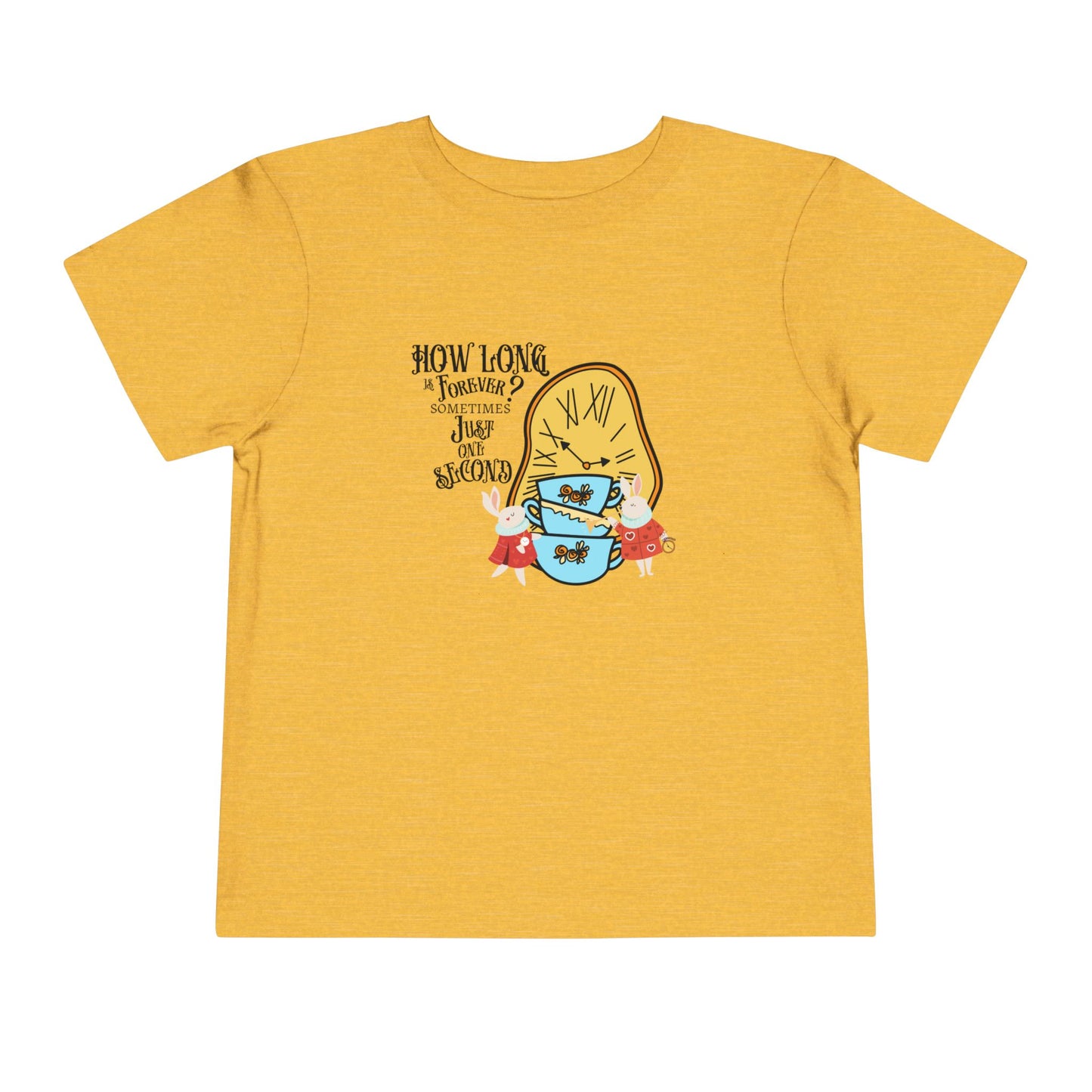 Wonderland Rabbit Inspired Toddler Short Sleeve Tee