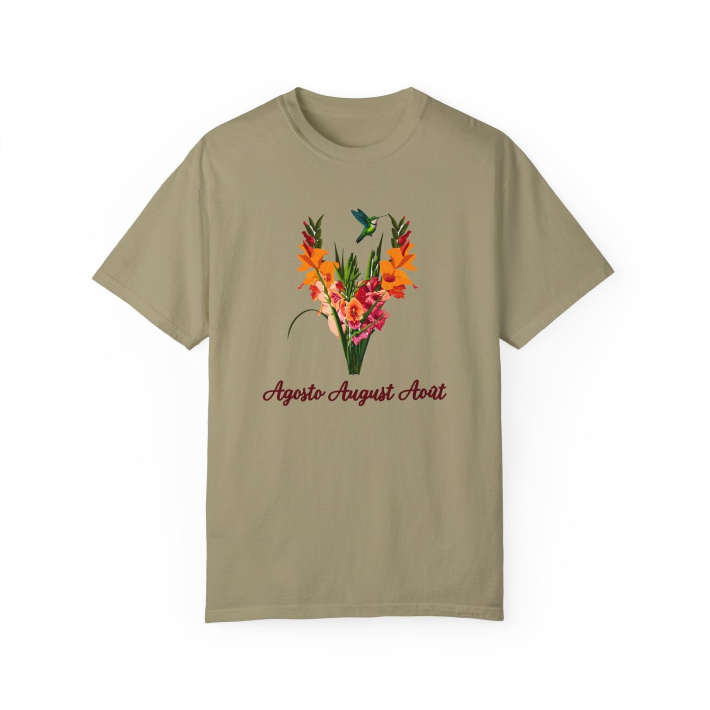 August Inspired Floral T-Shirt Featuring Gladiolus Flowers