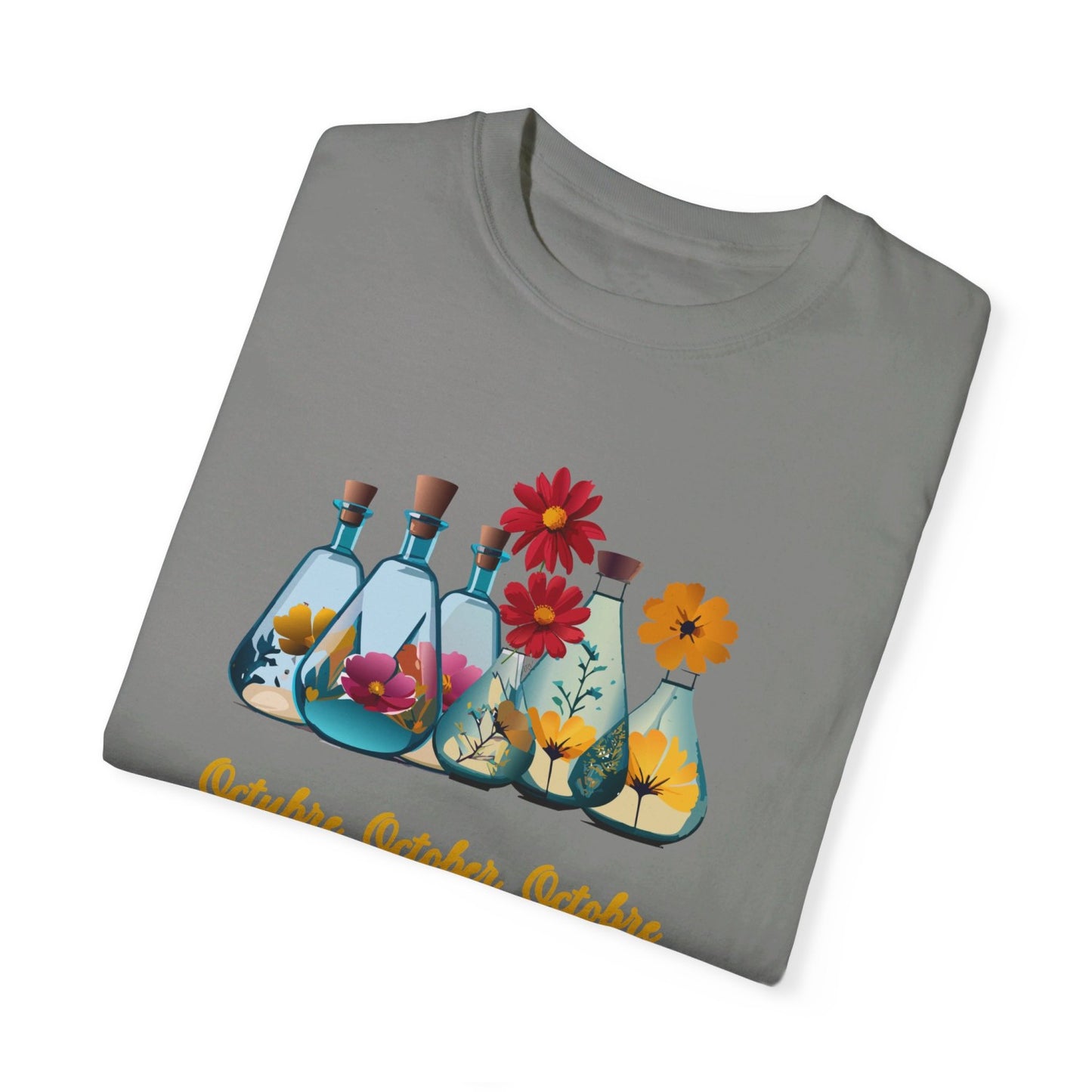 October Inspired Floral T-Shirt Featuring Cosmos