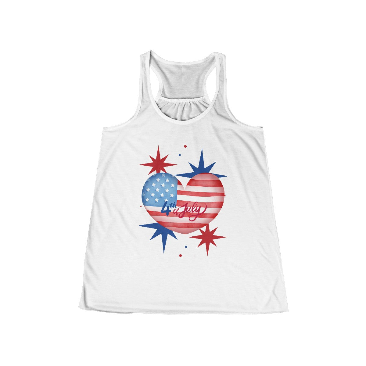 Stylish Fourth of July Racerback Tank