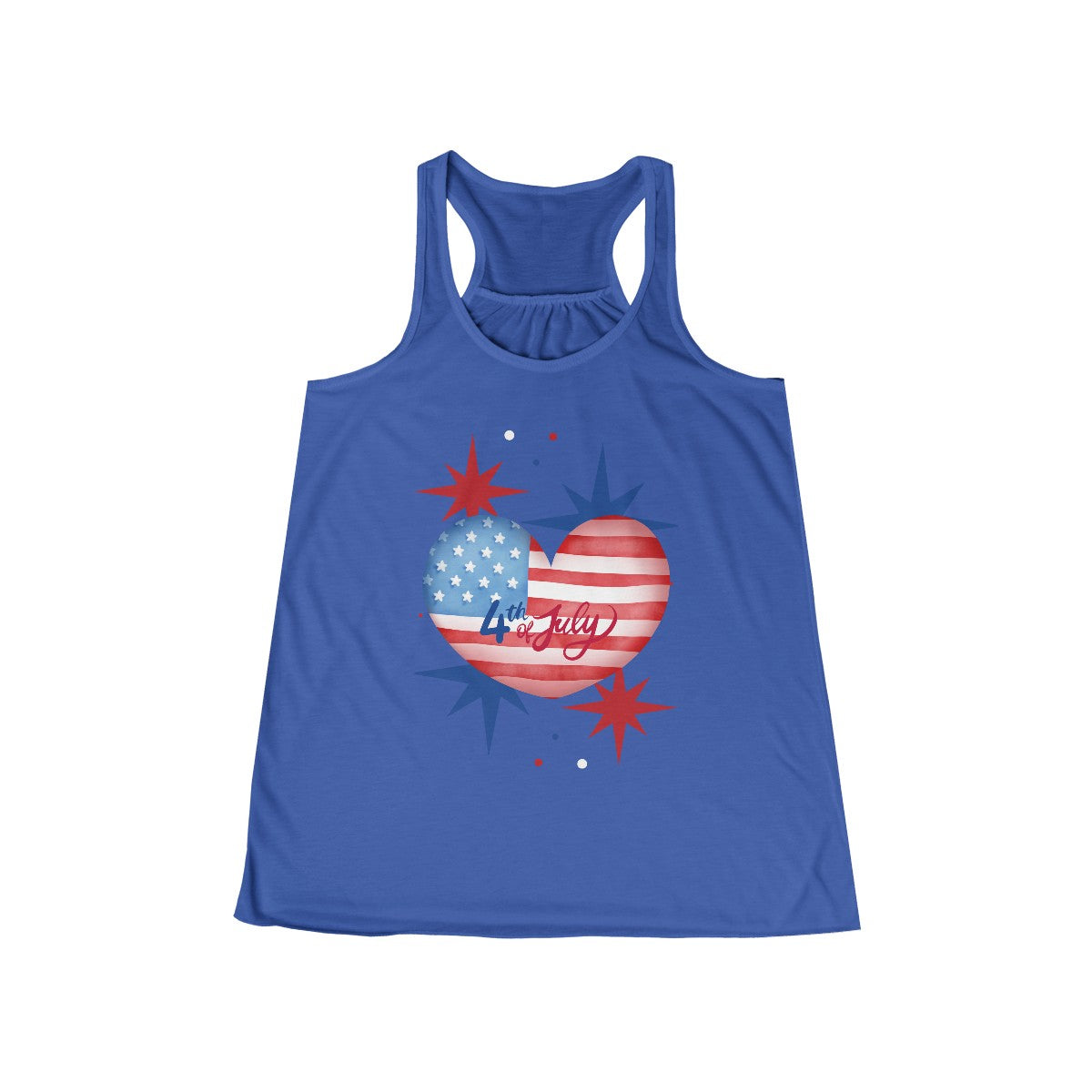 Stylish Fourth of July Racerback Tank