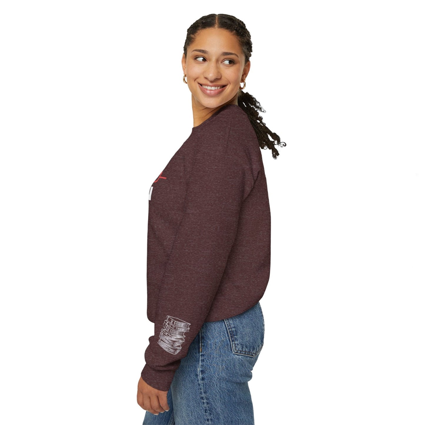 Comfy Librarian Crewneck Sweatshirt