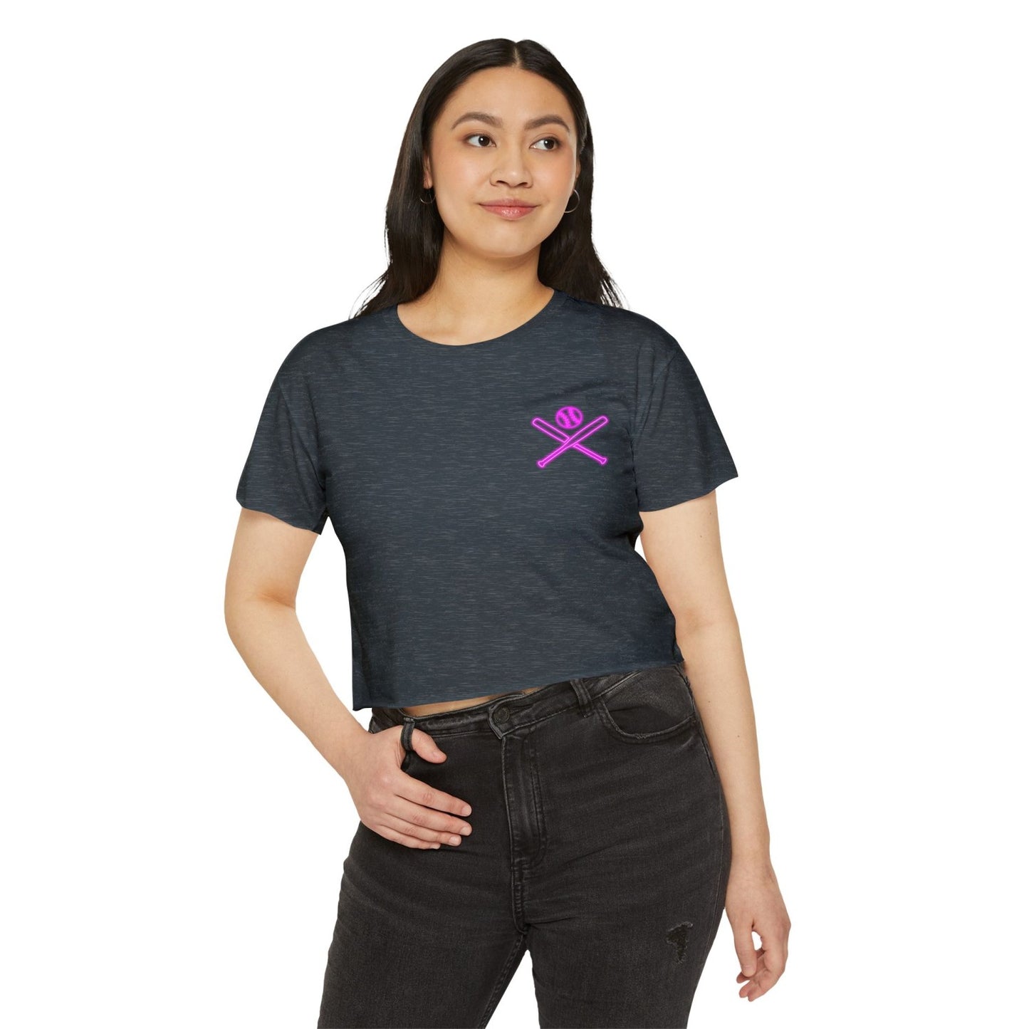 Retro Inspired Baseball Crop Top