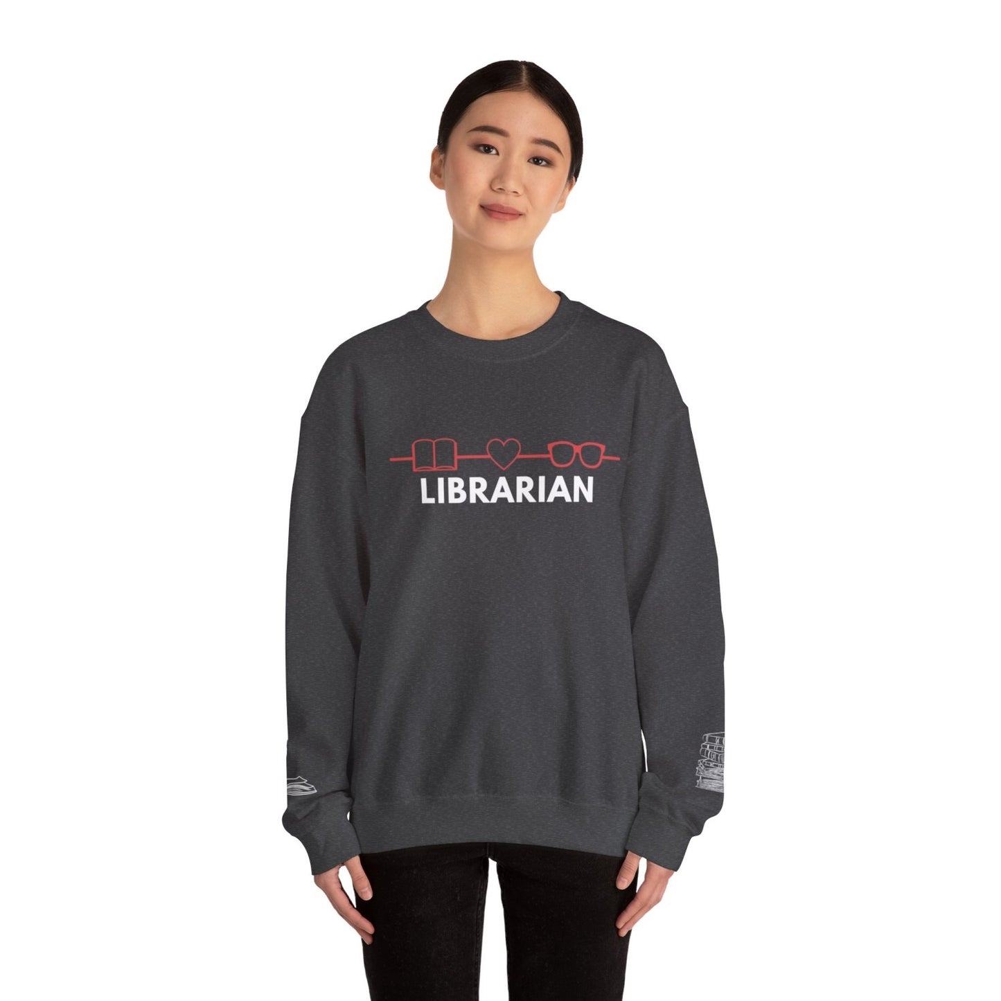 Comfy Librarian Crewneck Sweatshirt