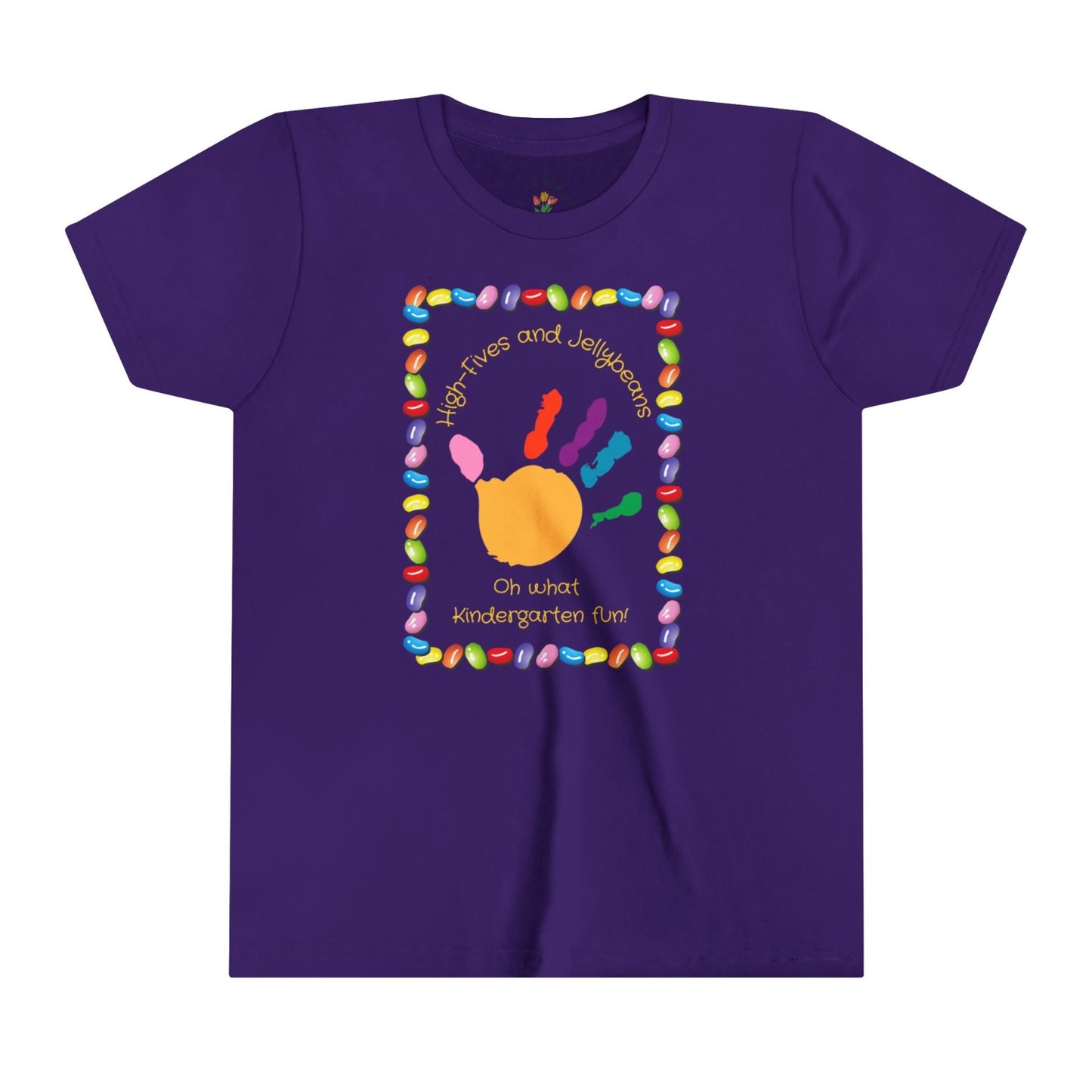 Back to School Kindergarten Tee with High-Five Signage