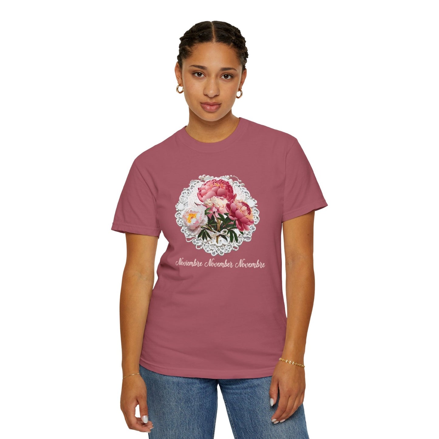 Comfy November Inspired Floral Tee
