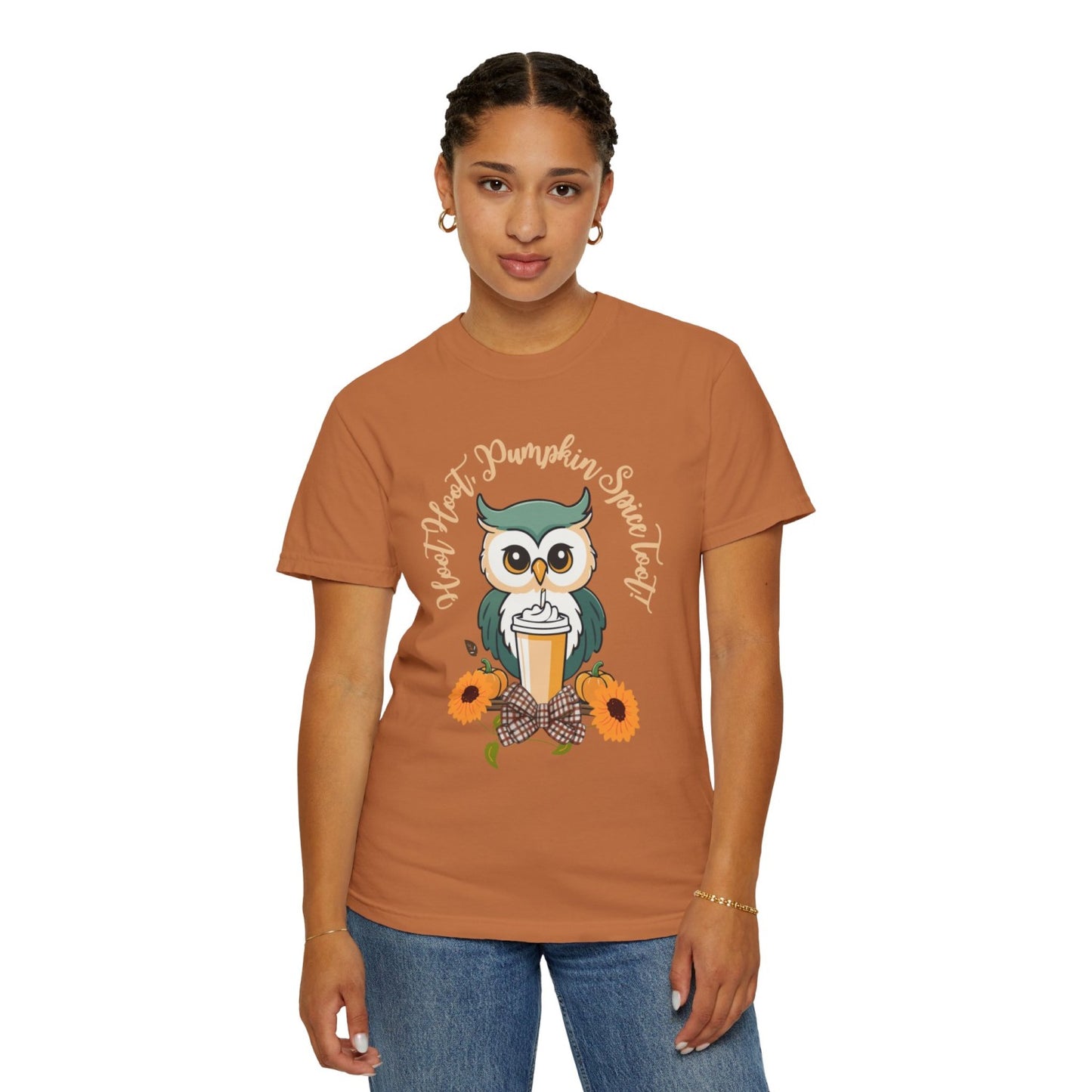 Comfy Fall Tee Featuring Adorable Owl