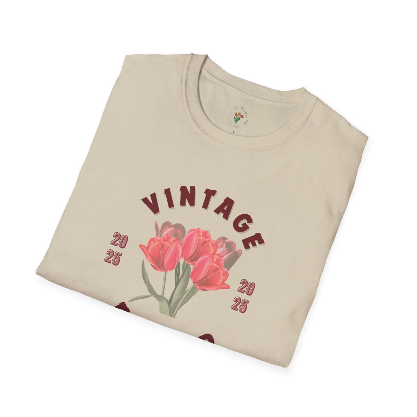 Vintage Flower Spring Inspired Softstyle T-Shirt