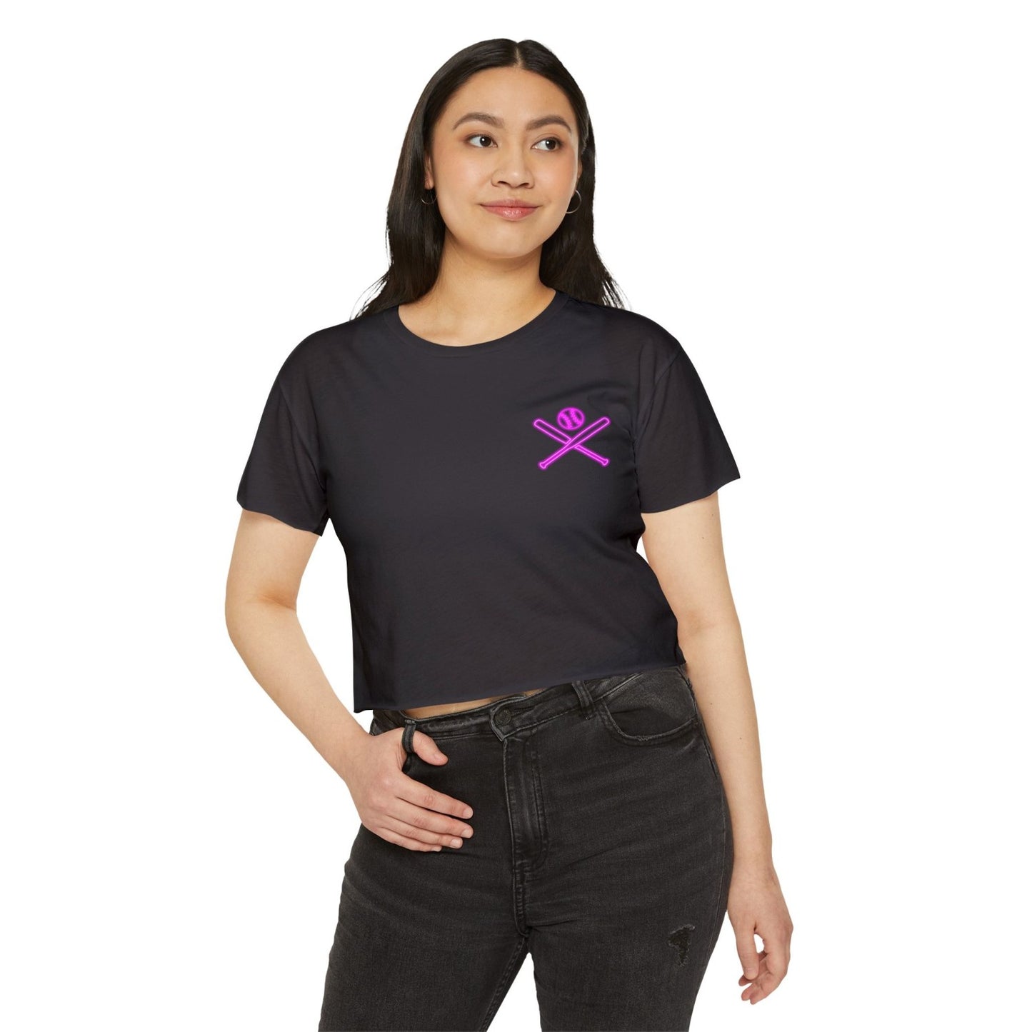 Retro Inspired Baseball Crop Top