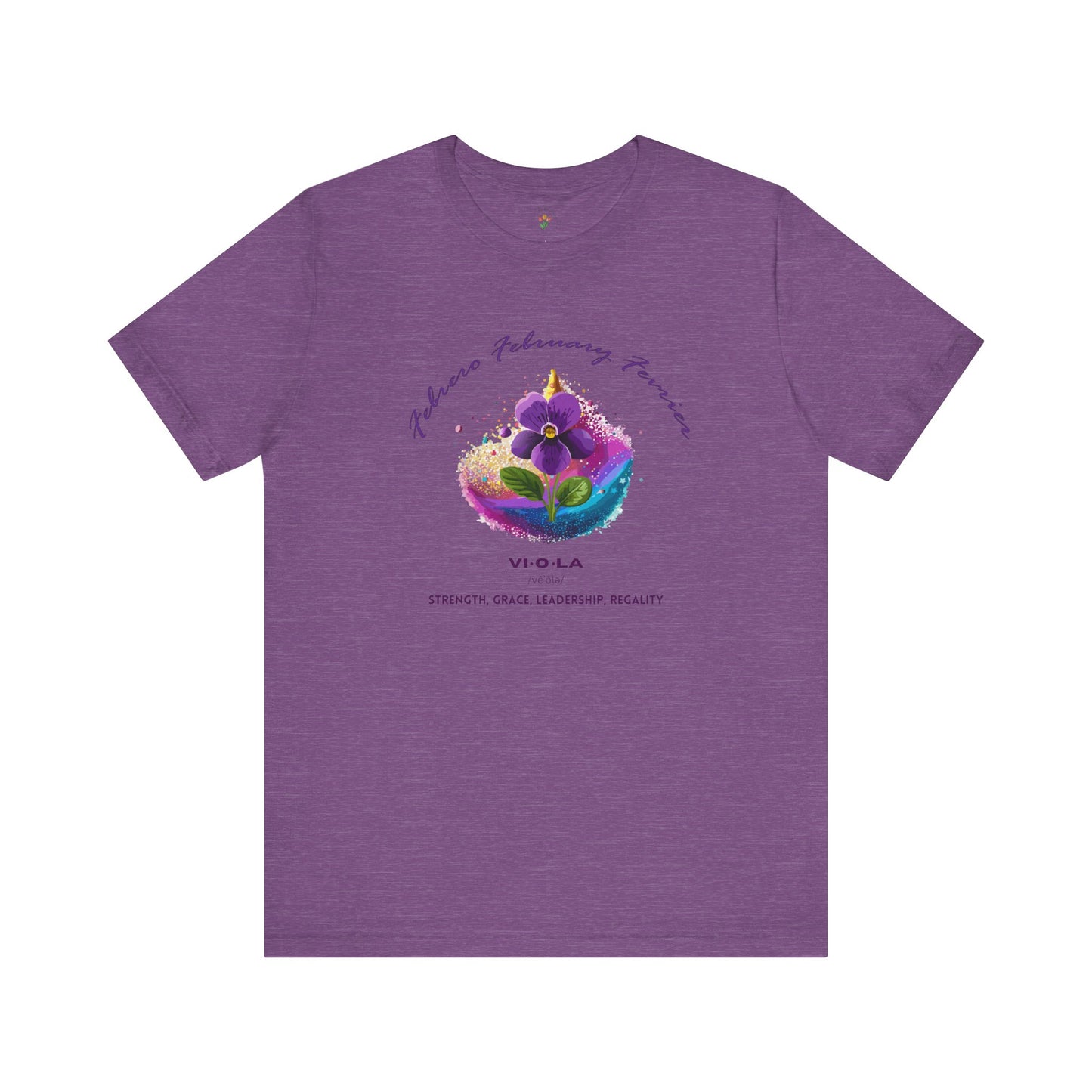 February Birth Flower Comfy Tee
