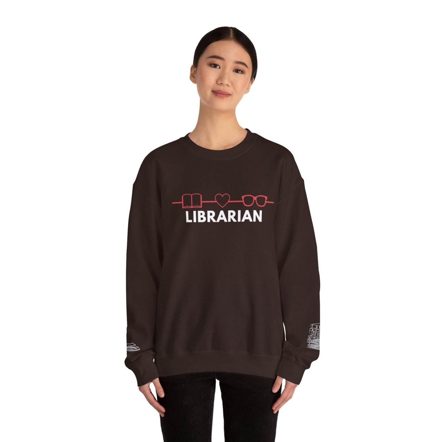 Comfy Librarian Crewneck Sweatshirt
