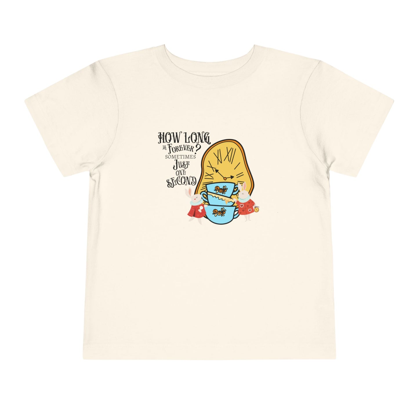 Wonderland Rabbit Inspired Toddler Short Sleeve Tee