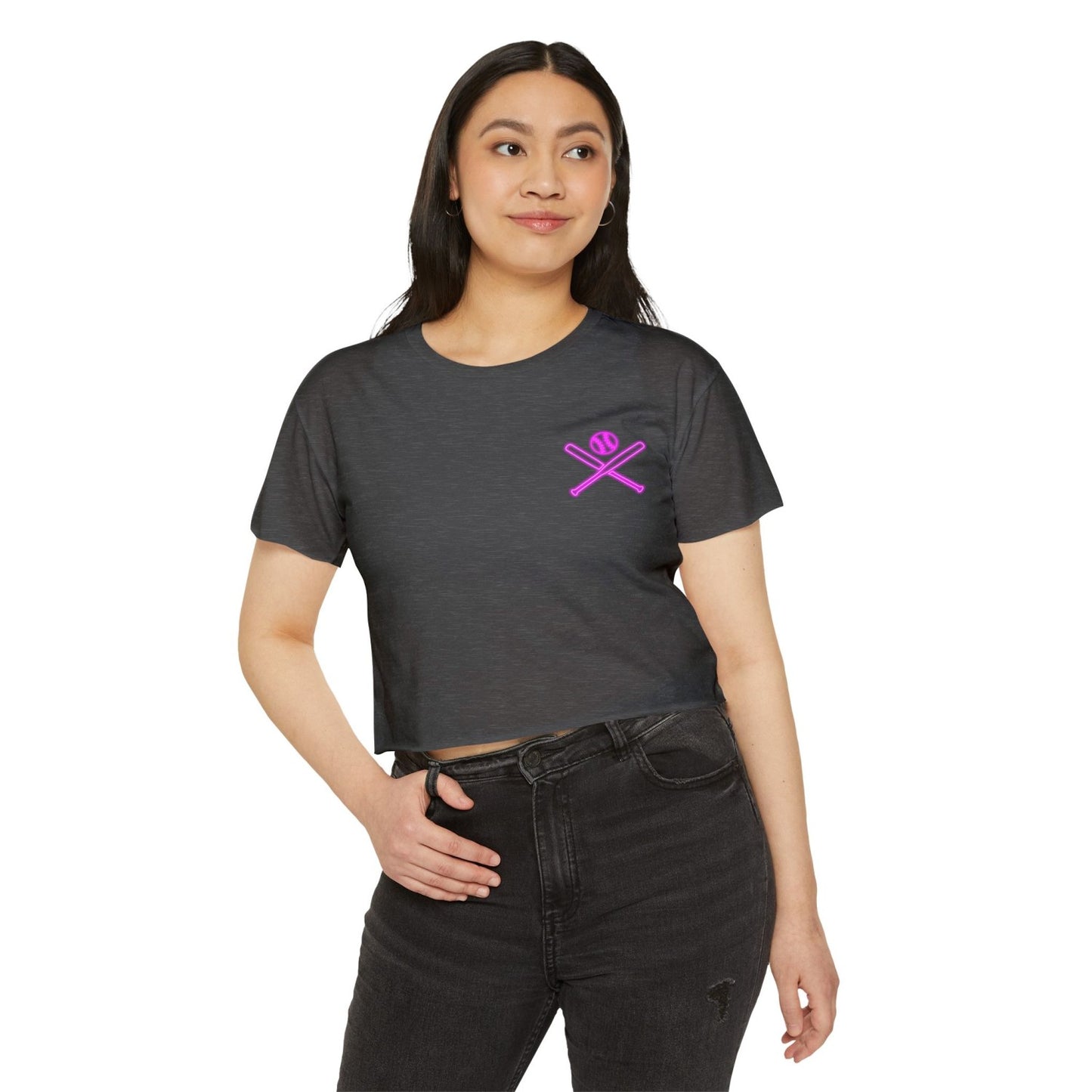 Retro Inspired Baseball Crop Top
