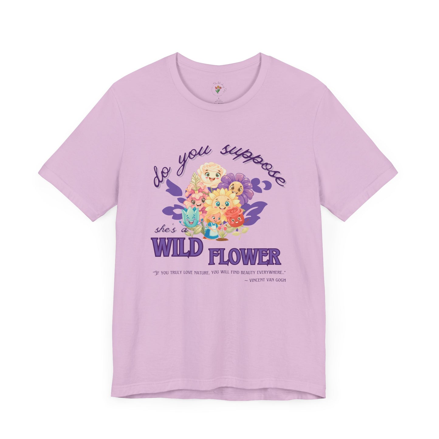 Wildflower Wonderland Inspired Unisex Jersey Tee – Cute Quote Tee for Nature Lovers