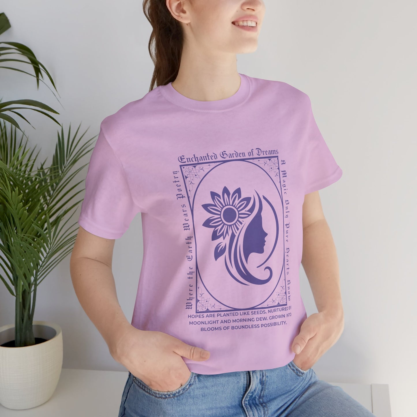 Enchanted Garden of Dreams Unisex Tee - Nature-Inspired Spring Tee