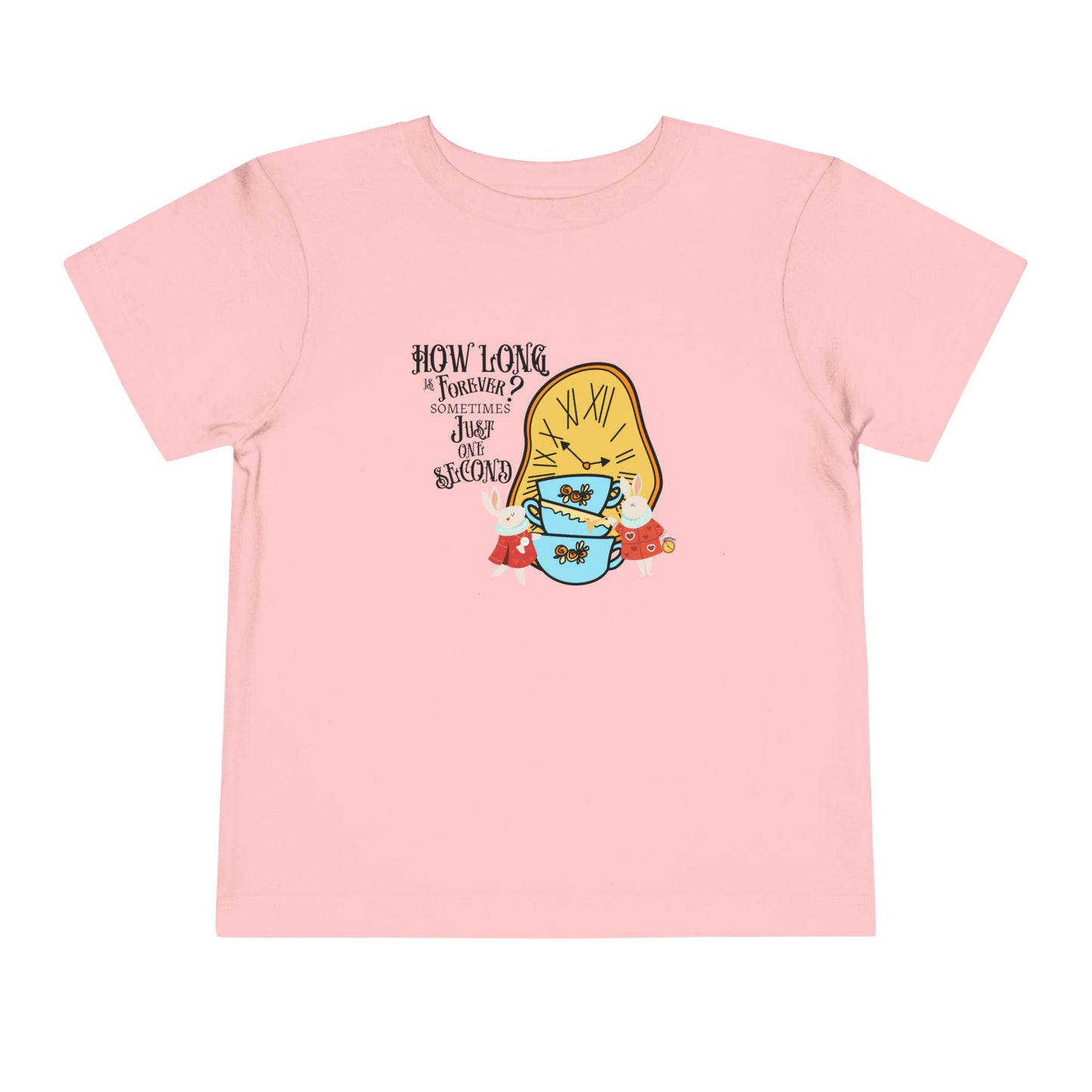 Wonderland Rabbit Inspired Toddler Short Sleeve Tee