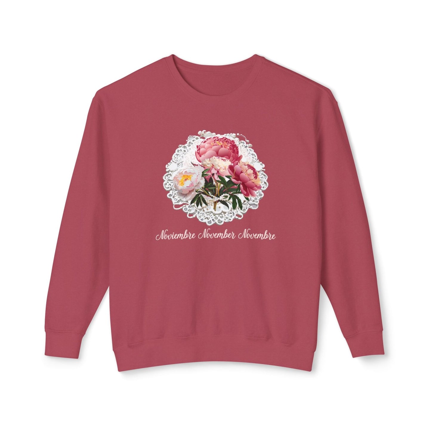 Cozy November Birth Flower Inspired Sweatshirt