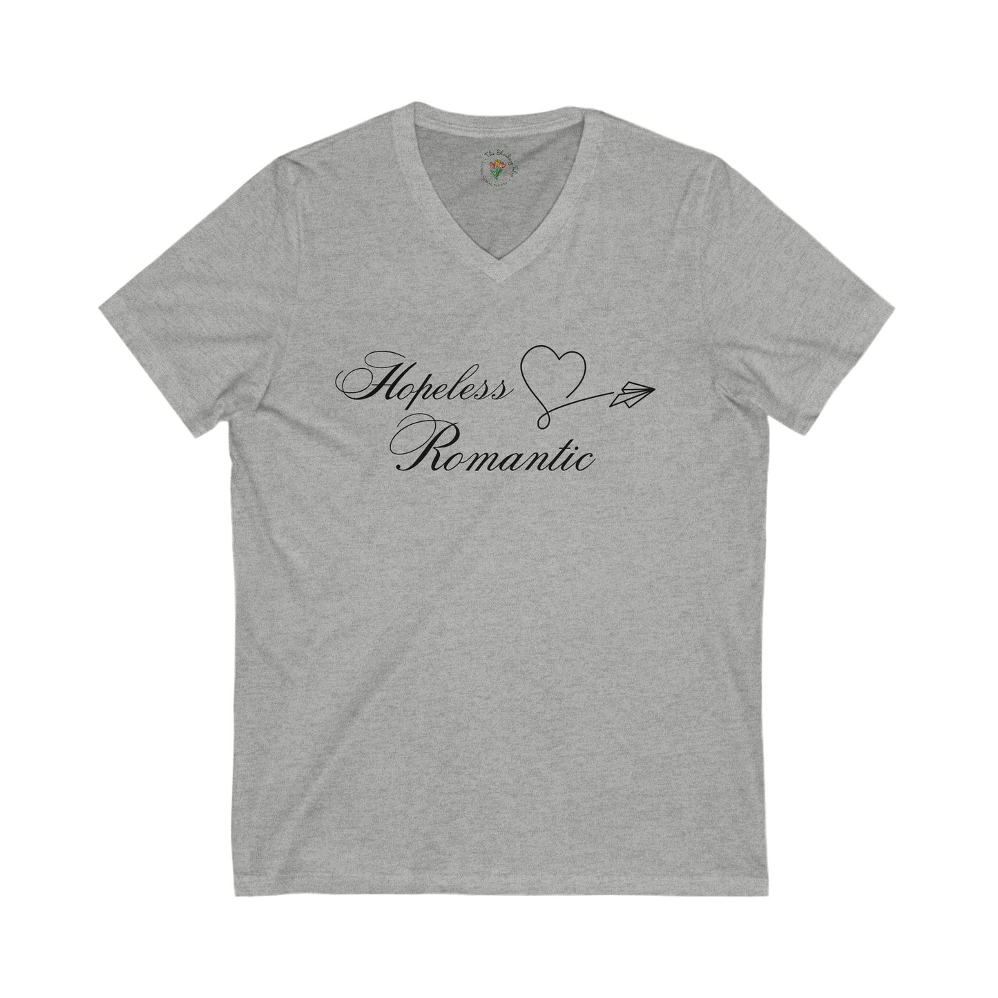 Hopeless Romantic Jersey Short Sleeve V-Neck Tee
