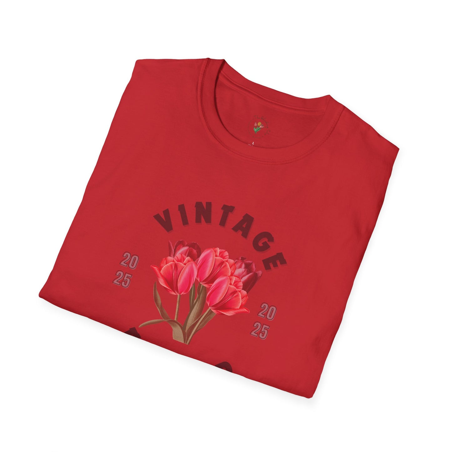 Vintage Flower Spring Inspired Softstyle T-Shirt