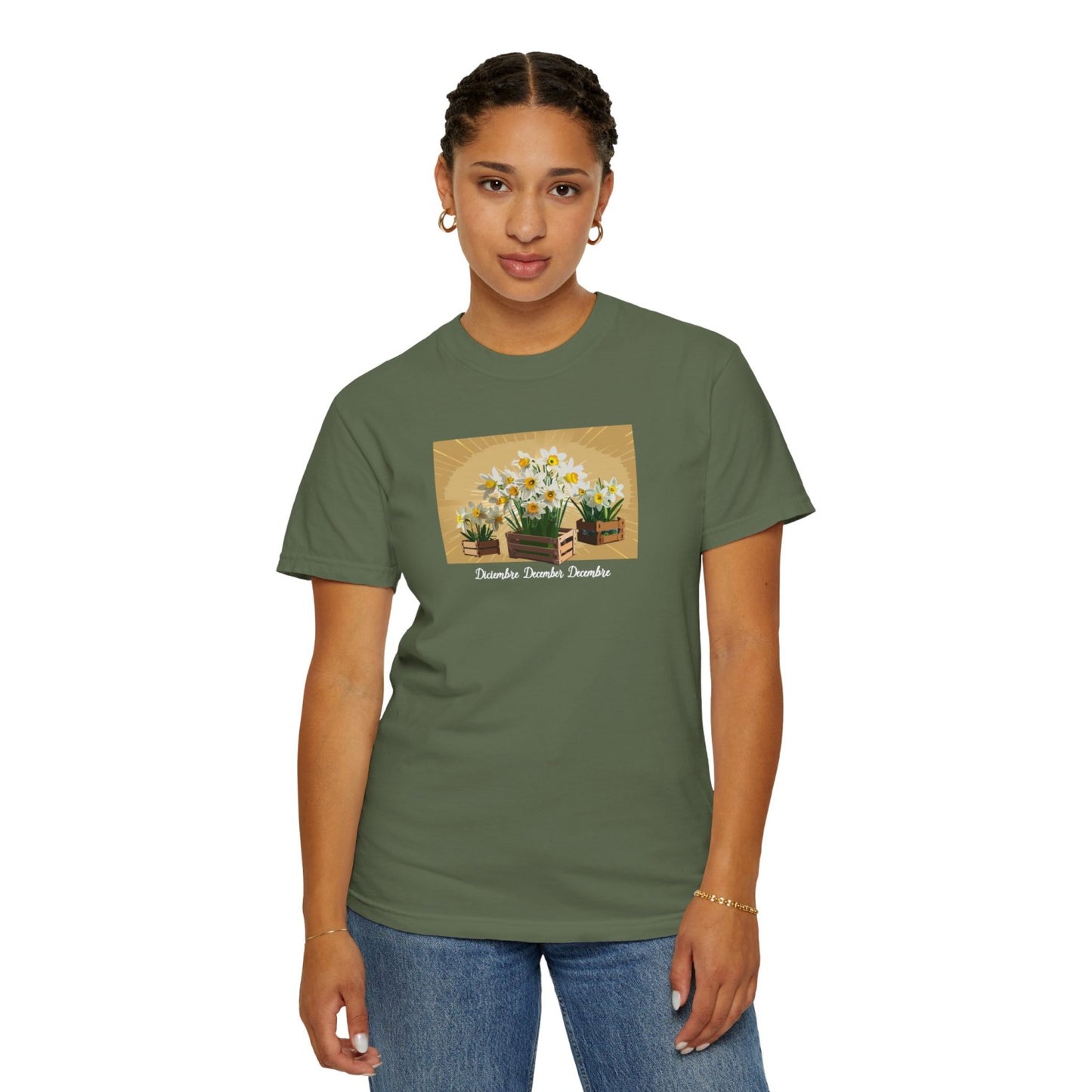 Comfy December Birth Flower T-Shirt