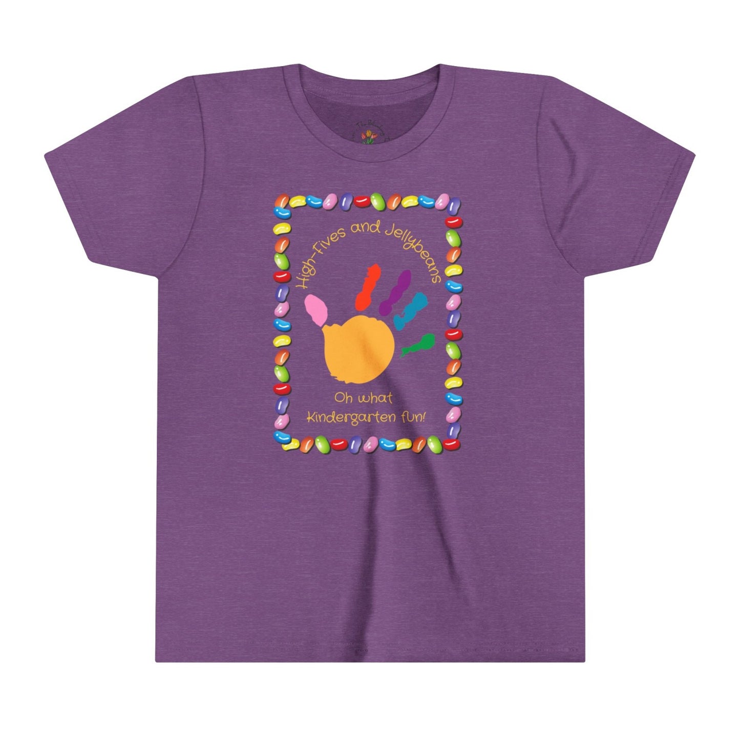 Back to School Kindergarten Tee with High-Five Signage