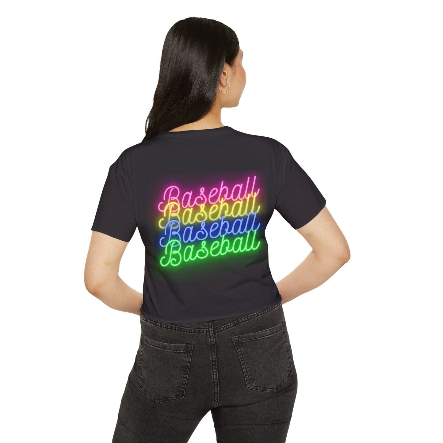 Retro Inspired Baseball Crop Top