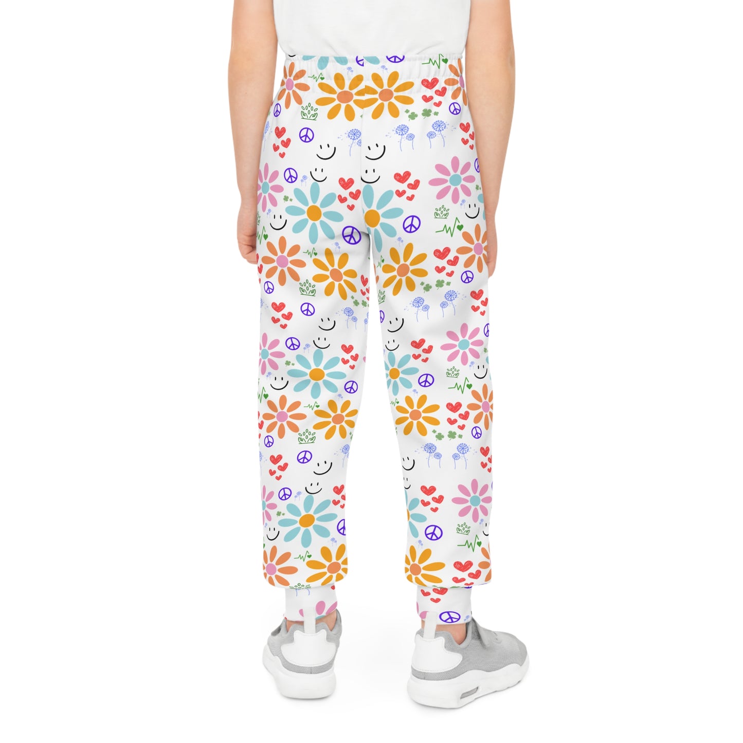 Wishes Collection Youth Joggers (in White)