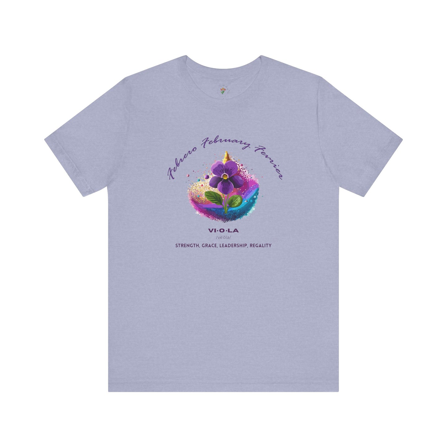 February Birth Flower Comfy Tee