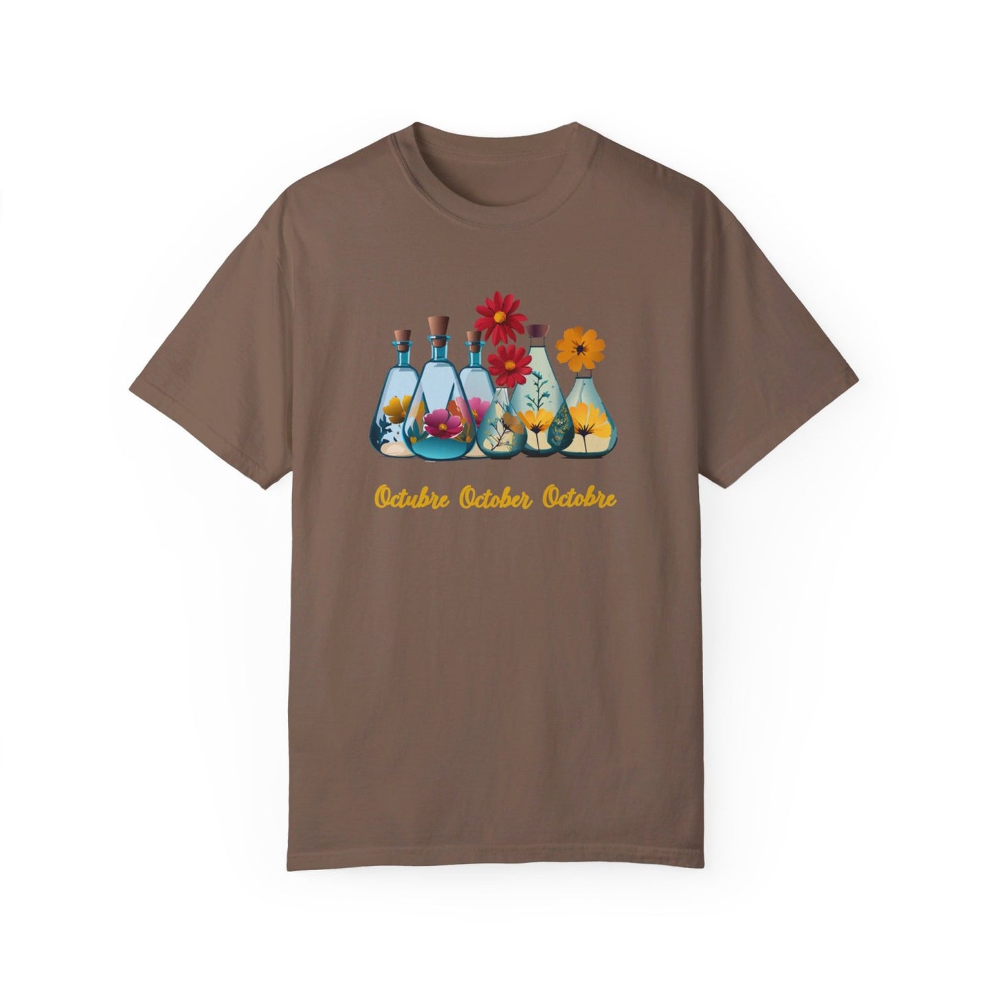 October Inspired Floral T-Shirt Featuring Cosmos