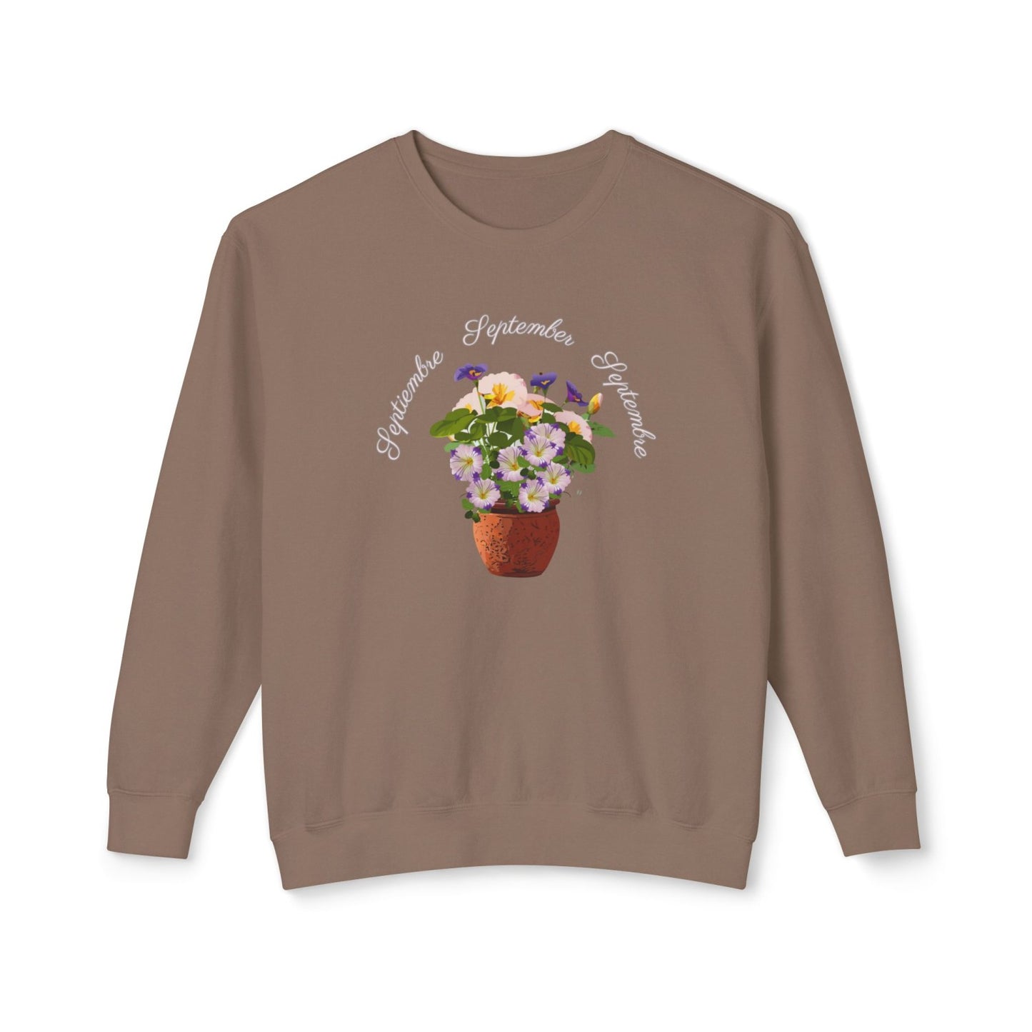 September Inspired Floral Sweatshirt Featuring Morning Glories