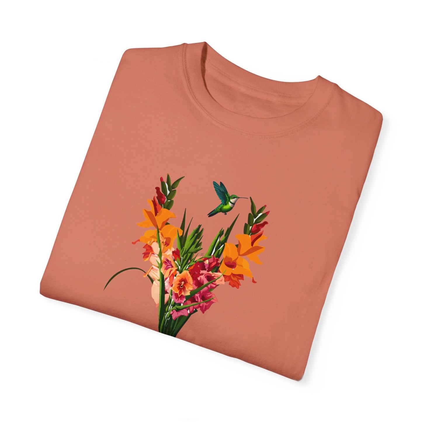 August Inspired Floral T-Shirt Featuring Gladiolus Flowers