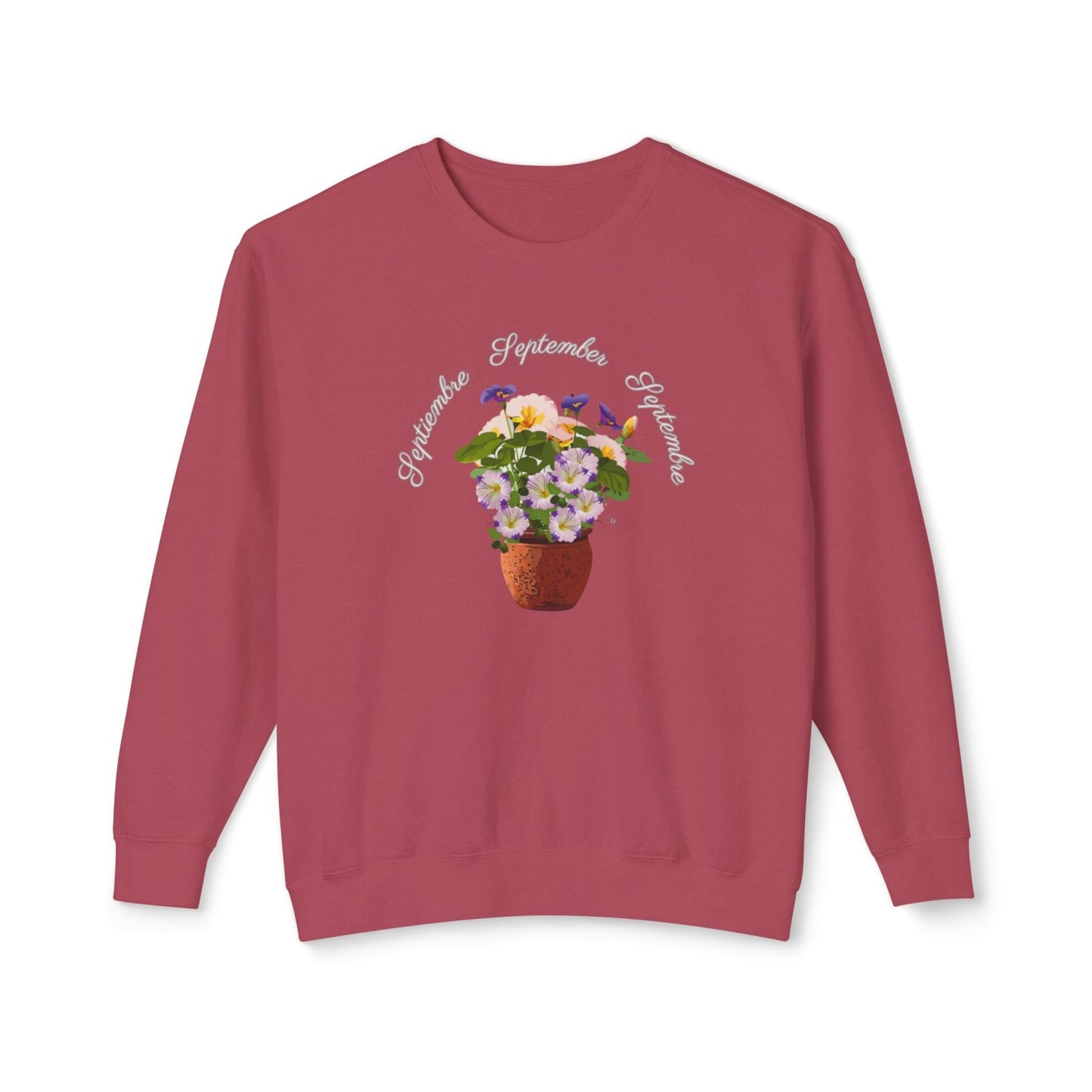 September Inspired Floral Sweatshirt Featuring Morning Glories