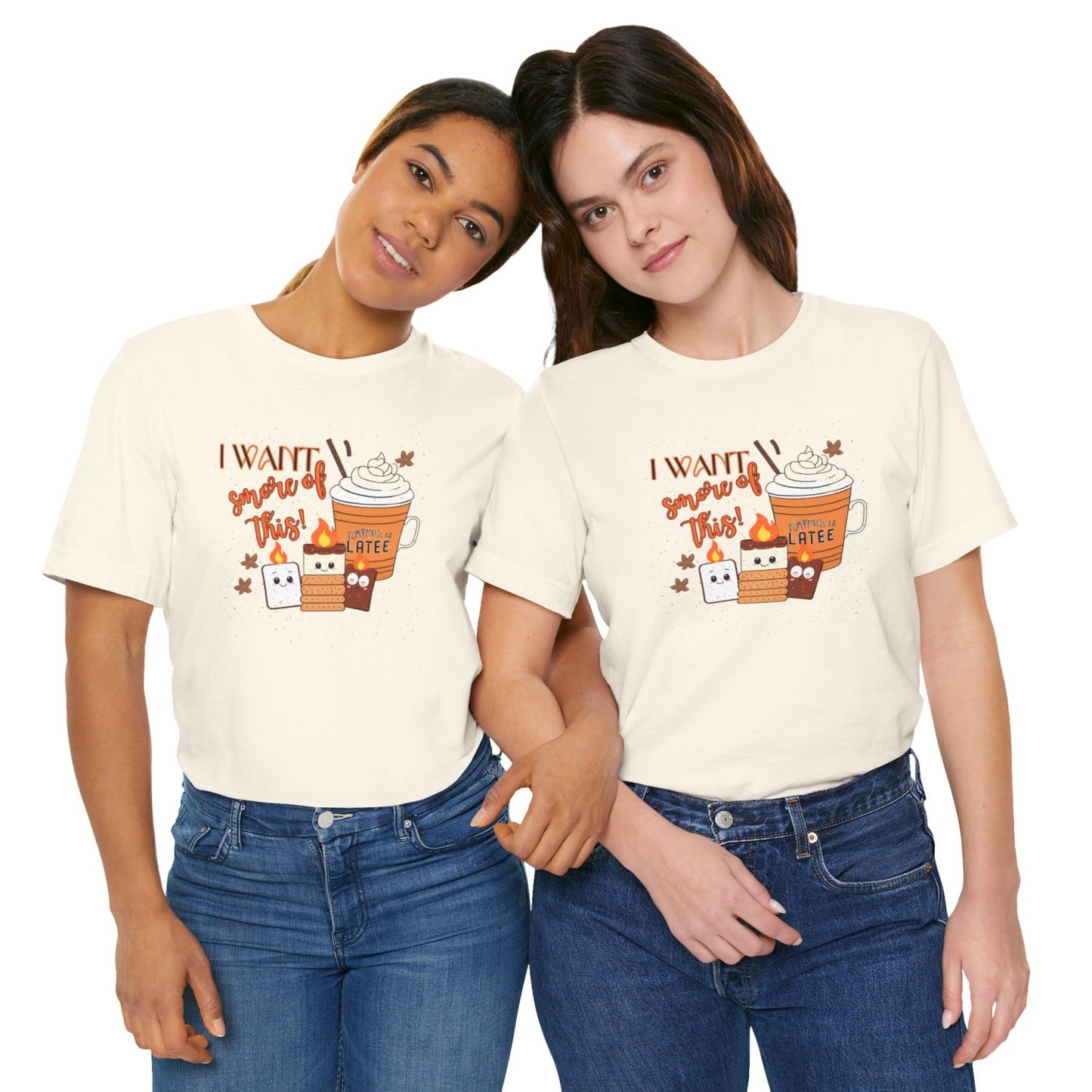 Light-Hearted Funny Fall T-Shirt Featuring Seasonal Treats