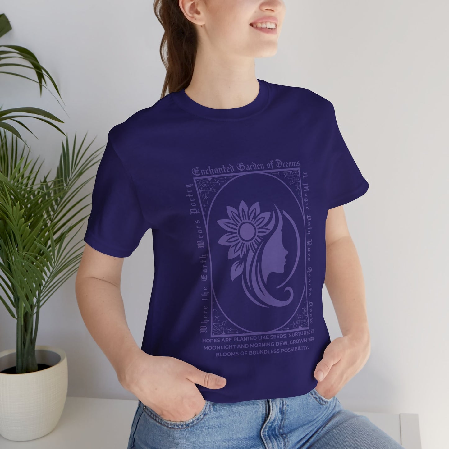Enchanted Garden of Dreams Unisex Tee - Nature-Inspired Spring Tee